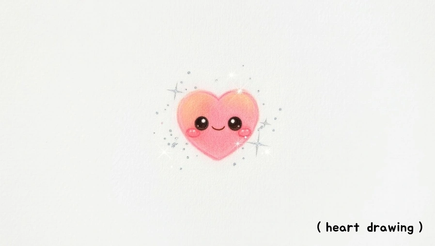 Blushing Heart Drawing