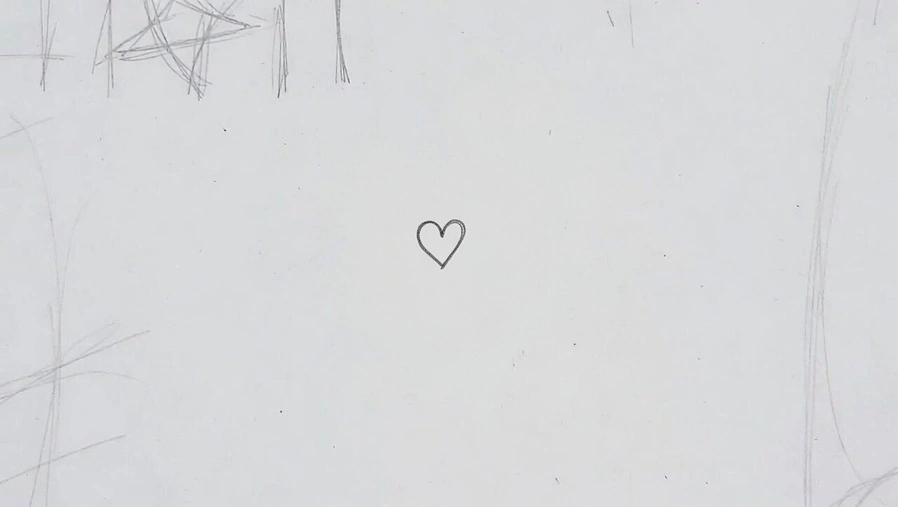 Minimalist Heart Drawing
