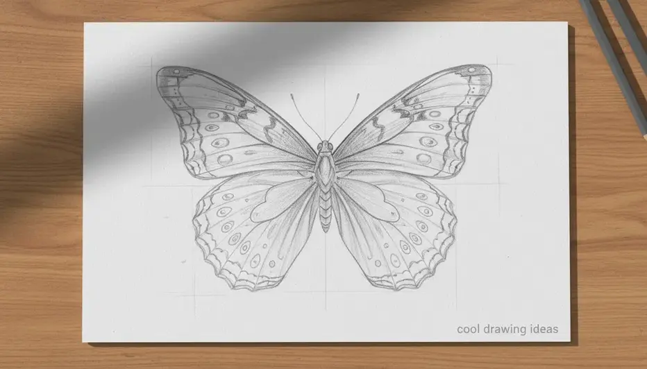butterfly symmetry drawing cool drawing ideas aesthetic butterfly sketch