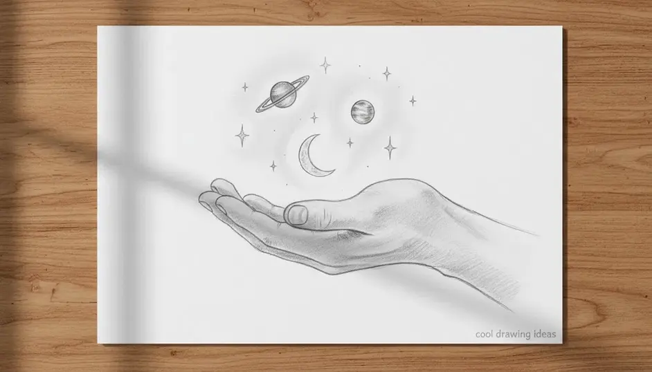 celestial hand drawing cool drawing ideas aesthetic cosmic sketch