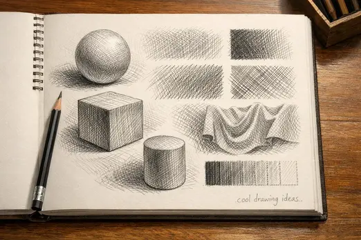 crosshatch textures drawing cool drawing ideas shading technique sketch