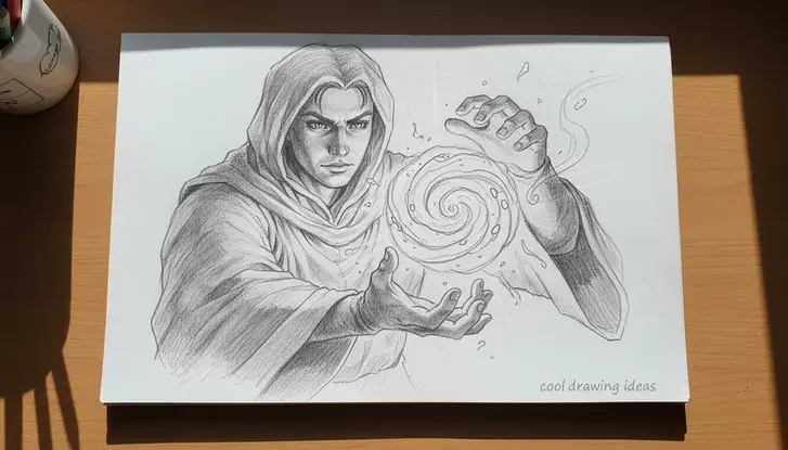 magic energy orb drawing cool drawing ideas fantasy power sketch