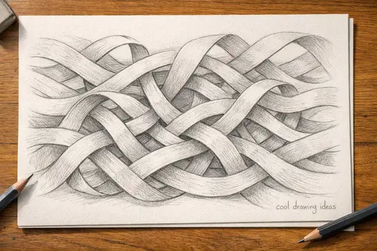 tangled ribbon drawing cool drawing ideas ribbon pattern sketch