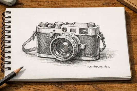 vintage camera drawing cool drawing ideas retro camera sketch