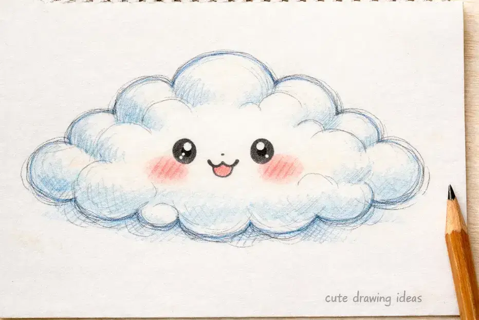 cute drawing ideas cute cloud easy doodle drawing