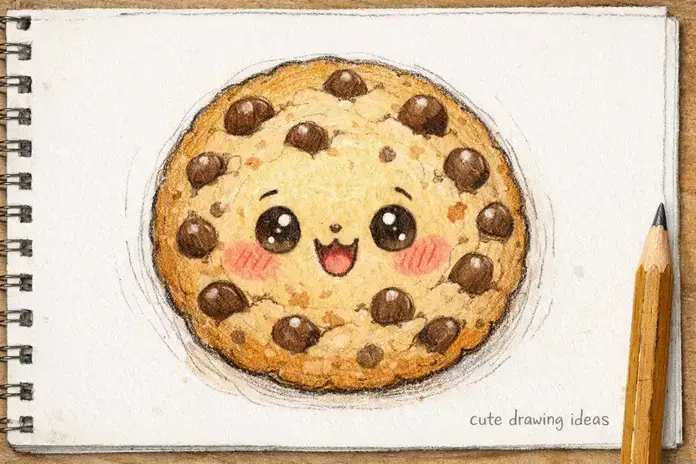 cute drawing ideas cute cookie simple doodle drawing