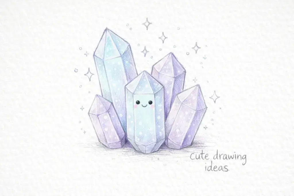 cute drawing ideas cute crystal simple fantasy doodle drawing