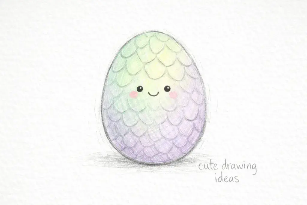 cute drawing ideas cute dragon egg fantasy doodle drawing