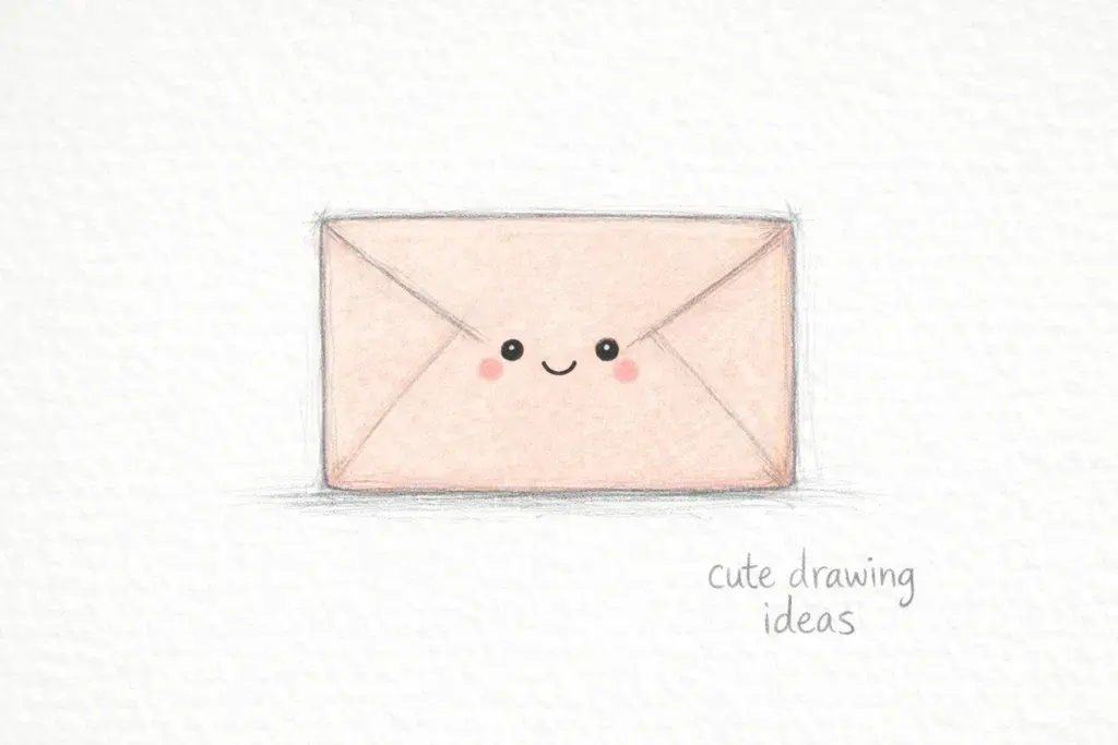 cute drawing ideas cute envelope beginner doodle drawing