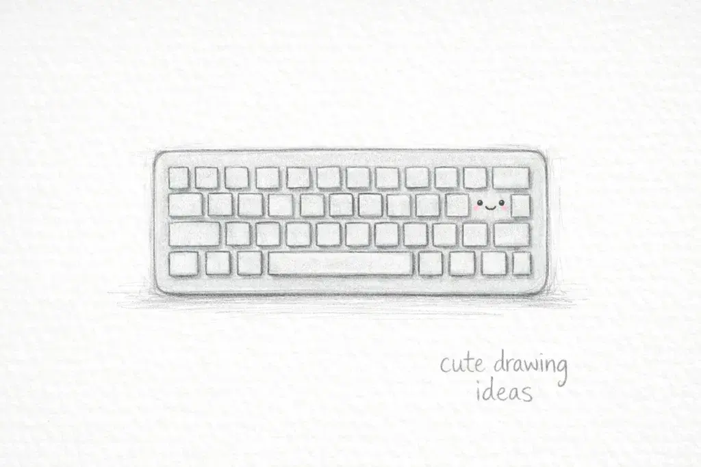 cute drawing ideas cute keyboard beginner doodle drawing