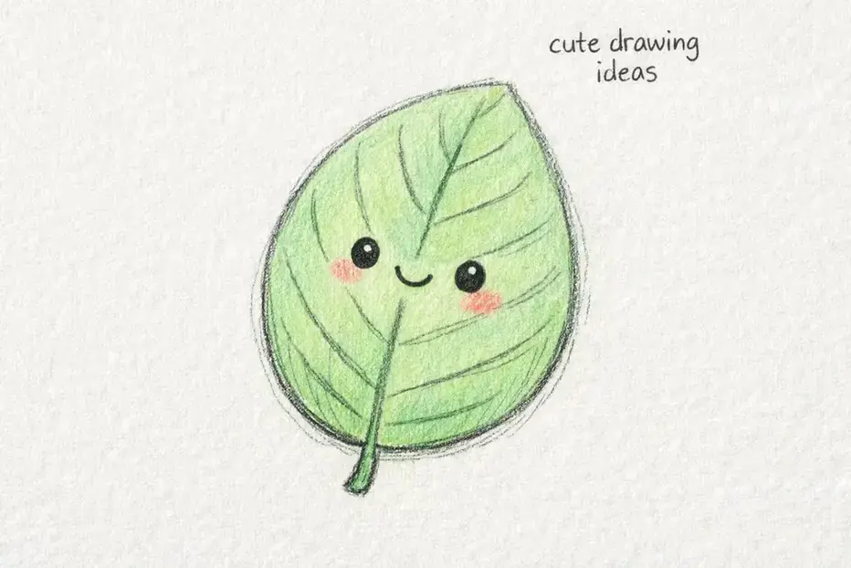 cute drawing ideas cute leaf simple doodle drawing