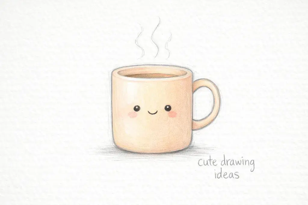 cute drawing ideas cute mug beginner doodle drawing