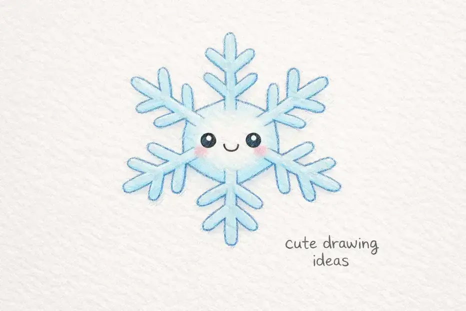 cute drawing ideas cute snowflake easy winter doodle drawing