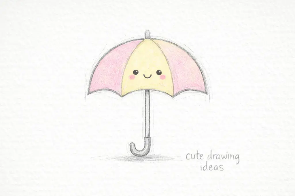 cute drawing ideas cute umbrella simple doodle drawing