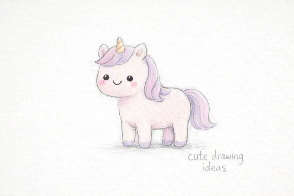 cute drawing ideas cute unicorn easy fantasy doodle drawing