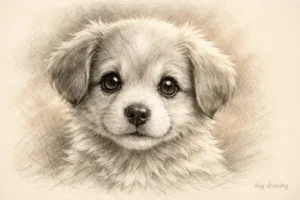 beginner dog drawing pencil sketch practice