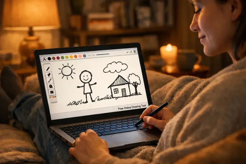 Free Online Drawing Tool helping reduce stress through simple doodling