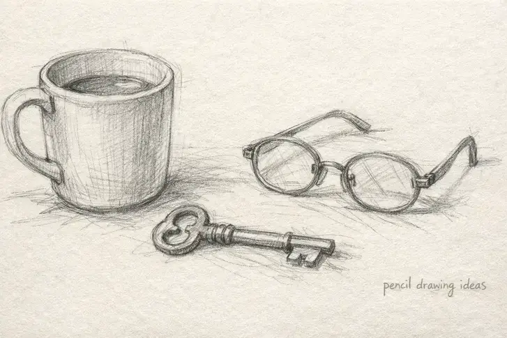 pencil drawing ideas easy everyday objects sketch