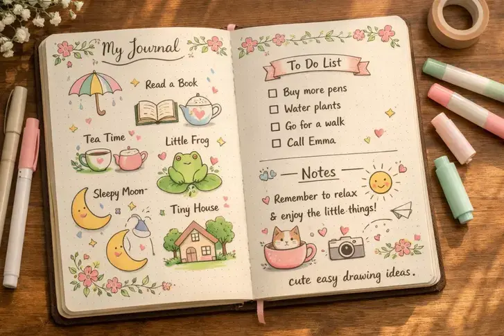 cute easy drawing ideas bullet journal doodles