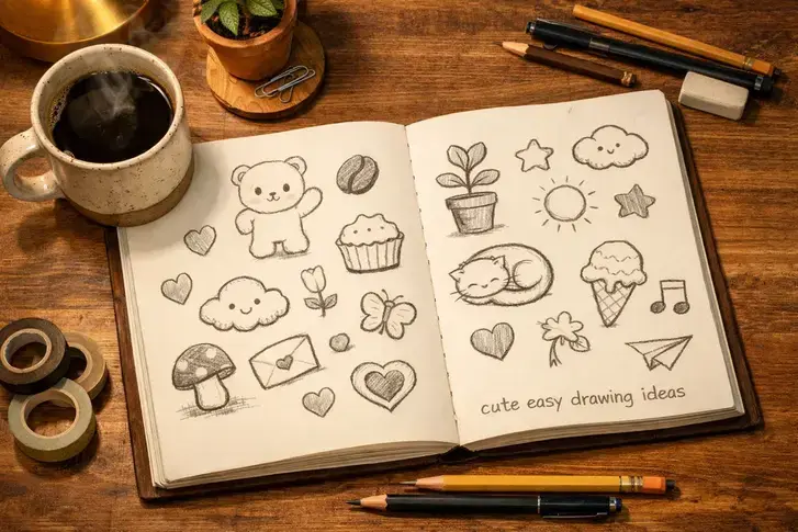 cute easy drawing ideas inspiration sketchbook