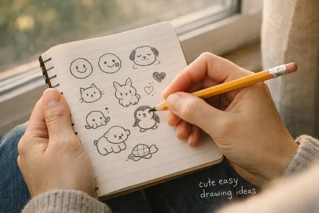 cute easy drawing ideas relaxing doodle sketch
