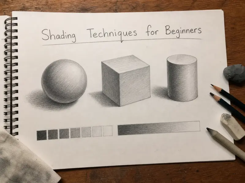 Shading Techniques for Beginners with sphere shading and pencil drawing practice