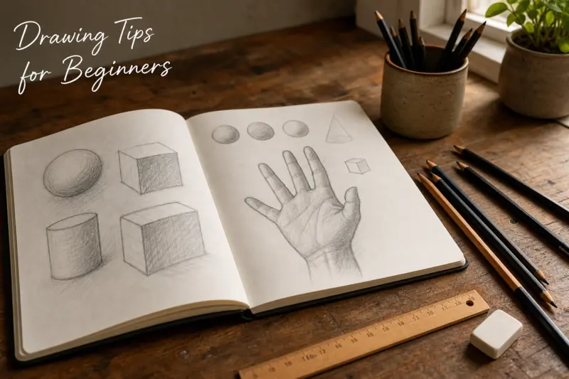 Drawing Tips for Beginners sketching fundamentals and pencil practice
