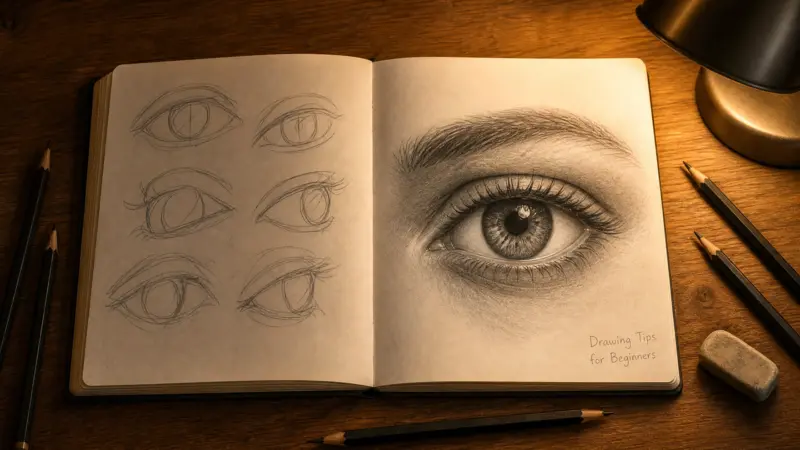 Drawing Tips for Beginners sketch improvement comparison