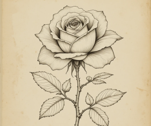 Rose Drawing Ideas: Creative Sketches and Easy Art